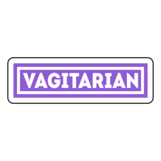 Vagitarian Sticker (Lavender)